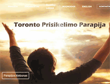 Tablet Screenshot of prisikelimas.ca